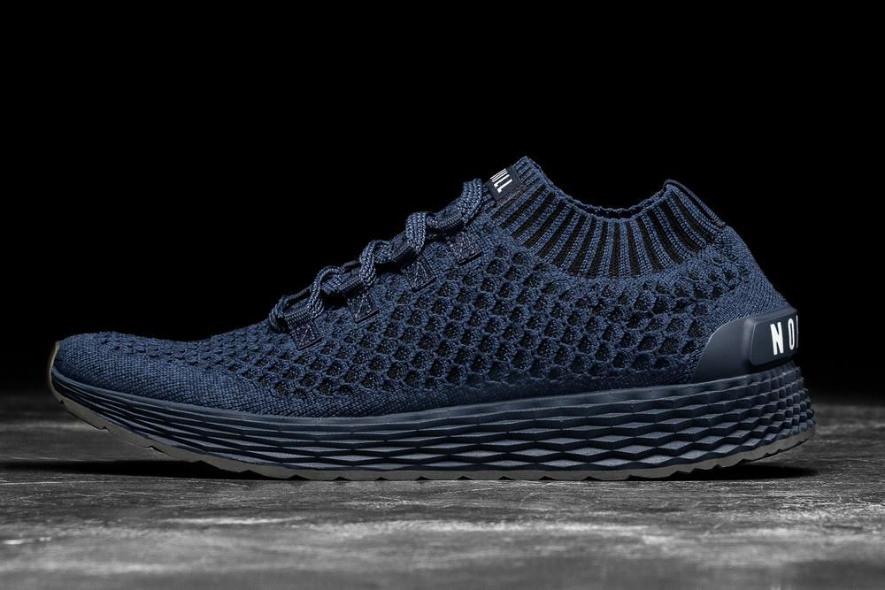 NOBULL Men's Midnight Knit Running Shoes - Midnight Navy - Ireland (1204RXNZA)